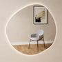 Miroirs - Stone - Miroir Asymétrique Avec Lumières (120x120cm) - SCANDINAVIAN GLASSFACTORY