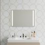 Miroirs pour salle de bain - Miroir LED, 2 bandes lumineuses (100x70cm) - SCANDINAVIAN GLASSFACTORY