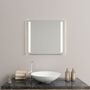 Miroirs pour salle de bain - Miroir LED, 2 bandes lumineuses (80x70cm) - SCANDINAVIAN GLASSFACTORY