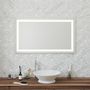 Miroirs pour salle de bain - Miroir LED, 4 bandes lumineuses (120x70cm) - SCANDINAVIAN GLASSFACTORY