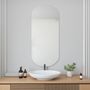 Miroirs - Miroir mural d'angle arrondi (60x130cm) - SCANDINAVIAN GLASSFACTORY
