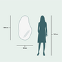 Mirrors - Sand wall mirror (55x100cm) - SCANDINAVIAN GLASSFACTORY