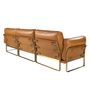 Sofas - Right chaise longue sofa in camel leather - ANGEL CERDÁ