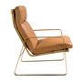 Armchairs - Camel leather armchair - ANGEL CERDÁ