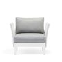 Lawn armchairs - WELCOME 1 seater aluminum sofa - COUTURE JARDIN