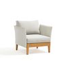 Lawn armchairs - WELCOME 1 seater aluminum sofa - COUTURE JARDIN