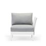 Lawn armchairs - WELCOME 1 seater aluminum sofa - COUTURE JARDIN