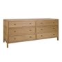 Chests of drawers - CHEST OF DRAWERS MARIO-6-NAT - CRISAL DECORACIÓN