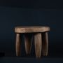 Sculptures, statuettes and miniatures - Senoufo small round wooden stool - QUINTESSENCE AFRICAINE