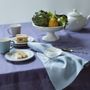 Table linen - Violet Linen Tablecloth 140 x 180 cm - OURY HOME