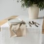 Linge de table textile - Chemin de table blanc - OURY HOME