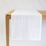 Linge de table textile - Chemin de table blanc - OURY HOME