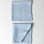 Linge de table textile - Serviettes bleues (lot de 2) - OURY HOME