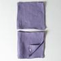 Linge de table textile - Serviettes violettes (lot de 2) - OURY HOME