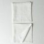 Linge de table textile - Serviettes blanches (lot de 2) - OURY HOME