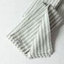 Linge de table textile - Serviettes à rayures grises (lot de 2) - OURY HOME