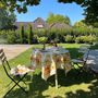 Table linen - Peach and apricot tablecloth - BEAUVILLÉ