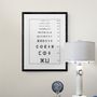 Poster - Poster: optical board, Monoyer scale type, Tifinagh characters - THE VINTAGE FACTORY - AFFICHES EXCLUSIVES MADE IN MOROCCO