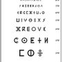 Poster - Poster: optical board, Monoyer scale type, Tifinagh characters - THE VINTAGE FACTORY - AFFICHES EXCLUSIVES MADE IN MOROCCO