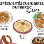 Poster - Poster: the savory culinary specialties of Morocco - THE VINTAGE FACTORY - AFFICHES EXCLUSIVES MADE IN MOROCCO