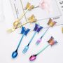 Tea and coffee accessories - Butterfly spoon - Tea, coffee and dessert - 4 colors available - SOSTRAW & SMARTTHINGS