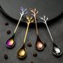 Tea and coffee accessories - Leaf Spoon - Tea, Coffee, Dessert, Appetizer - 4 colors - SOSTRAW & SMARTTHINGS