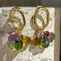 Gifts - Laleti Riviera artisan gold-plated Murano glass earrings - CHAMA NAVARRO