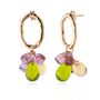 Gifts - Laleti Riviera artisan gold-plated Murano glass earrings - CHAMA NAVARRO