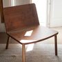 Assises pour bureau - The Minimalist Modern Lounge Chair in Natural Walnut - MOR