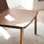 Assises pour bureau - The Minimalist Modern Lounge Chair in Natural Walnut - MOR