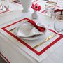 Table cloths - Tablecloth Red Stripes - ROSEBERRY HOME