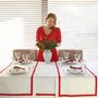 Table cloths - Tablecloth Red Stripes - ROSEBERRY HOME