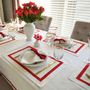 Linge de table textile - Sets de table Red Stripes - ROSEBERRY HOME