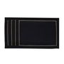 Table linen - Placemats Royal Black Goldenline - ROSEBERRY HOME