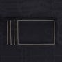 Table linen - Placemats Royal Black Goldenline - ROSEBERRY HOME