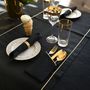 Table linen - Placemats Royal Black Goldenline - ROSEBERRY HOME