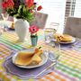 Table cloths - Tablecloth Rainbow Gingham - ROSEBERRY HOME