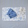 Kitchen linens - Bread bag Toile de Jouy Blue & Stripes - ROSEBERRY HOME