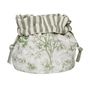 Kitchen linens - Bread bag Toile de Jouy Green & Stripes - ROSEBERRY HOME