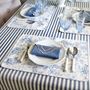 Placemats - Placemats Tablecloth Toile de Jouy Blue 6 pieces - ROSEBERRY HOME