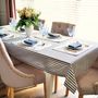 Placemats - Placemats Tablecloth Toile de Jouy Blue 6 pieces - ROSEBERRY HOME