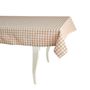 Table cloths - Tablecloth Beige Gingham - 130 cm x 300 cm - ROSEBERRY HOME
