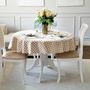 Table cloths - Tablecloth Beige Gingham - 140 cm - ROSEBERRY HOME