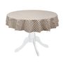 Table cloths - Tablecloth Beige Gingham - 140 cm - ROSEBERRY HOME