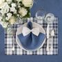 Table cloths - Tablecloth Blue Plaid - 210 cm - ROSEBERRY HOME