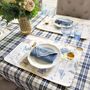 Table cloths - Tablecloth Blue Plaid - 210 cm - ROSEBERRY HOME