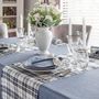 Table cloths - Tablecloth Blue Plaid - 210 cm - ROSEBERRY HOME