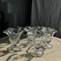 Verres à pied - 10 coupes à glace en verre évasées vintage - OFFICE OBJETS