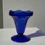 Stemware - 5 vintage blue ice cream cups - OFFICE OBJETS