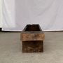 Caskets and boxes - Old traditional Asian teak chest for storing rice - OFFICE OBJETS